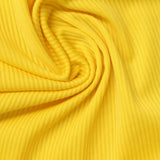 Polyester Stretch Knit Fabric, 180 gsm, 190 cm — Yellow — photo 3