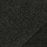 Brushed Viscose Polyester Stretch Rib Knit Fabric, 300 gsm, 143 cm — Black — photo 3