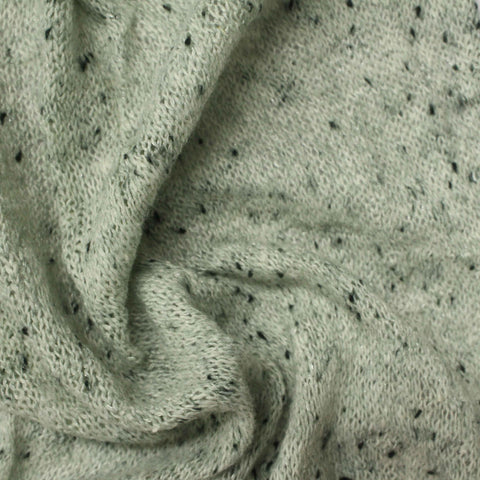 Green Flecks Jersey Knit, Poly-Acrylic