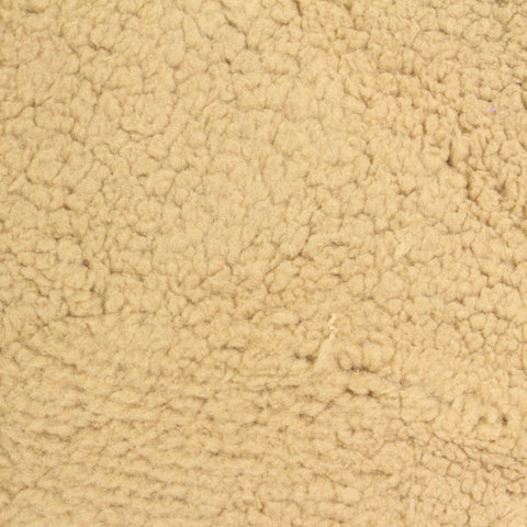 100% Polyester Sherpa Fleece Fabric, 230 gsm, 150 cm — Khaki