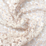 Light Beige Floral Lace, Polyester — photo 3