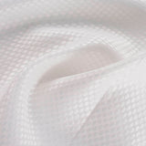 White Tone-on-Tone Square Jacquard, Polyester — photo 3