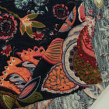 Orange Floral Knit, Polyester — photo 3