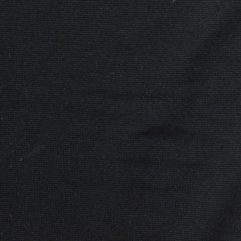 Acrylic Viscose Blend Stretch Jersey Knit Fabric, 196 gsm, 170 cm — Black