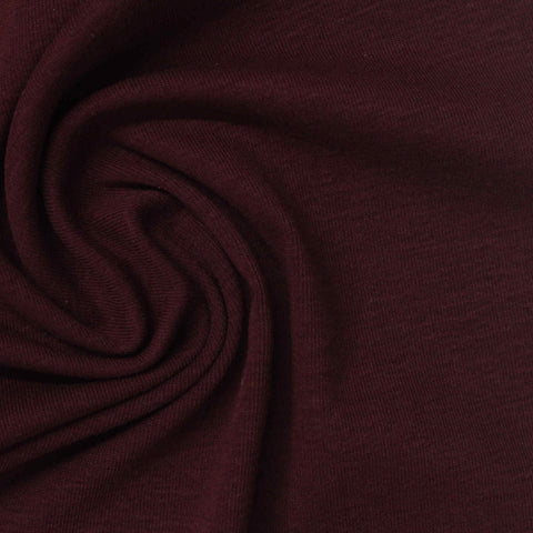 Tencel Lyocell Acrylic Blend Stretch Rib Knit Fabric, 250 gsm, 160 cm — Red