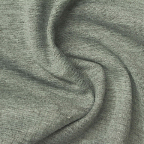 Grey Marl Interlock Knit, Polyester