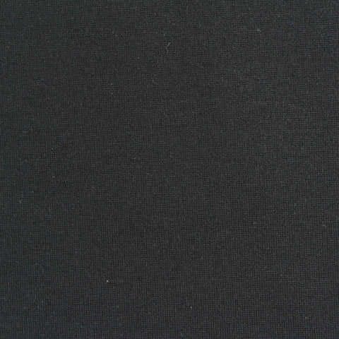 Viscose Nylon Stretch Ponte Knit Fabric, 350 gsm, 160 cm — Black, ref EF-248337