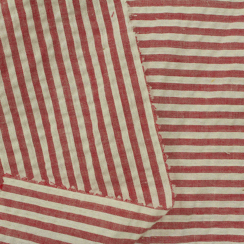 Polyester Cotton Seersucker Fabric, 120 gsm, 145 cm — Red