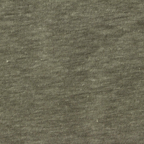 Khaki Marl Jersey Knit, Cotton-Poly