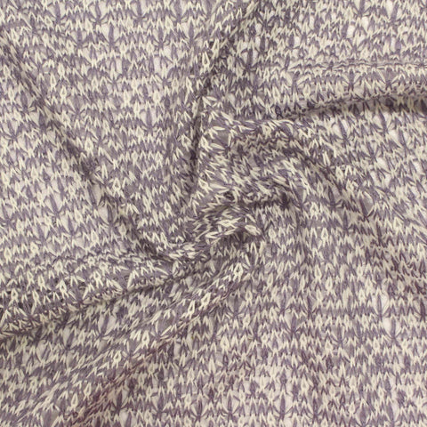 Lavender Geometric Chunky Knit, Poly-Viscose