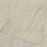 Cream Tone-on-Tone Pointelle Knit, Poly-Cotton — photo 3