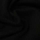 100% Cotton French Terry Fabric, 296 gsm, 158 cm — Black — photo 3