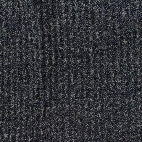Dark Grey Marl Waffle Knit, Polyester, 310 gsm