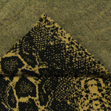 Black Snakeskin Interlock Knit, Polyester — photo 3