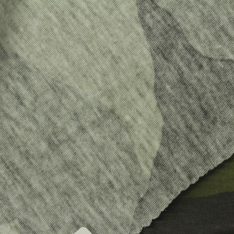 Green Camo Jersey Knit, Cotton-Poly, 150 gsm