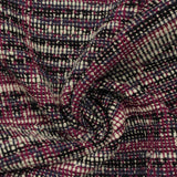 Black Abstract Interlock Knit, Poly-Cotton — photo 3
