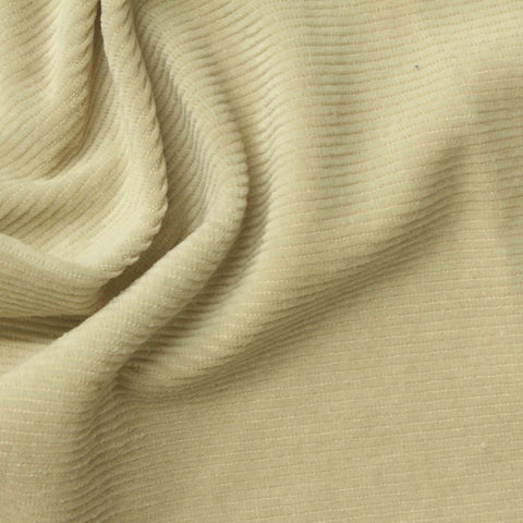 Cotton Polyester Stretch Velvet Fabric, 240 gsm, 145 cm — Khaki
