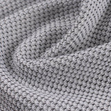 Jacquard 100% Polyester Interlock Knit Fabric, 393 gsm — Grey — photo 3