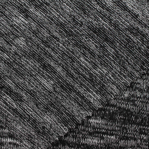 Black Marl Chunky Knit, Poly-Viscose, 175 gsm, 165 cm