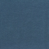 Polyester Cotton Stretch Rib Knit Fabric, 300 gsm, 150 cm — Blue — photo 3