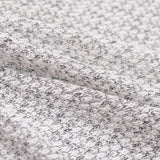 White Heathered-Marl Chunky Knit, Viscose-Poly — photo 3