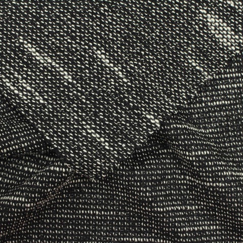 Black Marl Chunky Knit, Cotton-Poly, 232 gsm