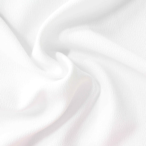 100% Polyester Satin Fabric, 109 gsm, 145 cm — White
