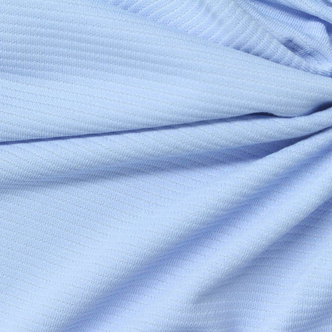 Polyester Stretch Knit Fabric, 160 gsm, 155 cm — Blue