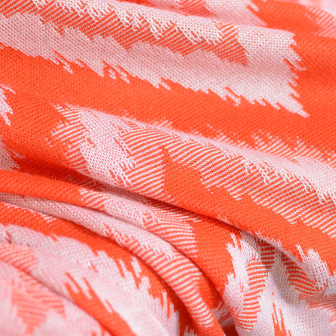 Orange Zigzag Jacquard, Viscose, 290 gsm, 160 cm, ref EF-4795