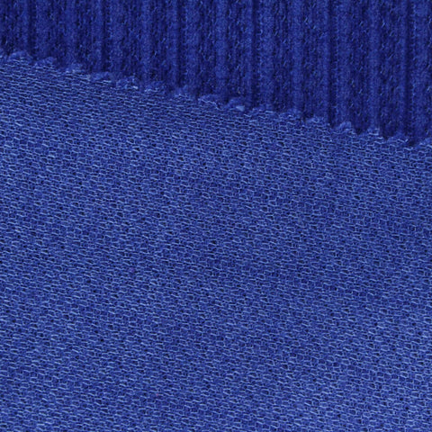 Polyester Stretch Knit Fabric, 390 gsm, 165 cm — Blue