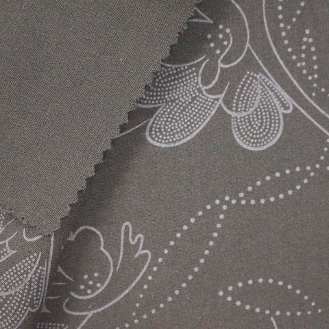 White Floral Knit, Poly-Viscose