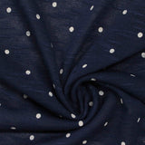 White Dots Jersey Knit, Poly-Viscose — photo 3
