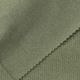 Brushed Polyester Stretch Rib Knit Fabric, 280 gsm, 153 cm — Green — photo 3