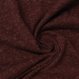 Dark Red-Brown Marl Jersey Knit, Poly-Cotton — photo 3