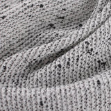 Light Grey Marl Interlock Knit, Polyester — photo 3