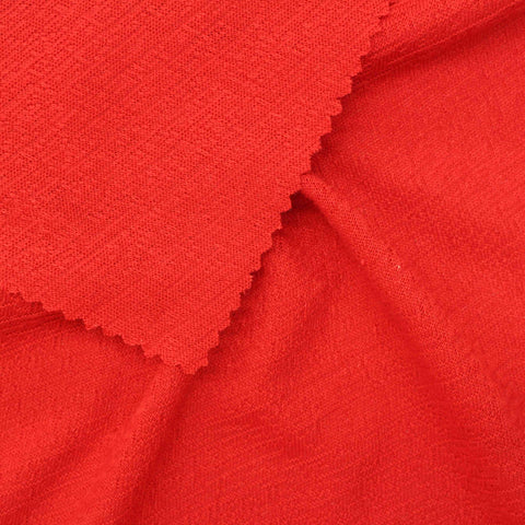 Polyester Cotton Knit Fabric, 225 gsm — Red