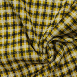 Black Check Interlock Knit, Poly-Viscose — photo 3