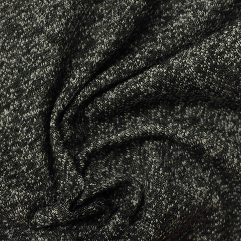 Light Grey Marl French Terry, Polyester, 200 gsm