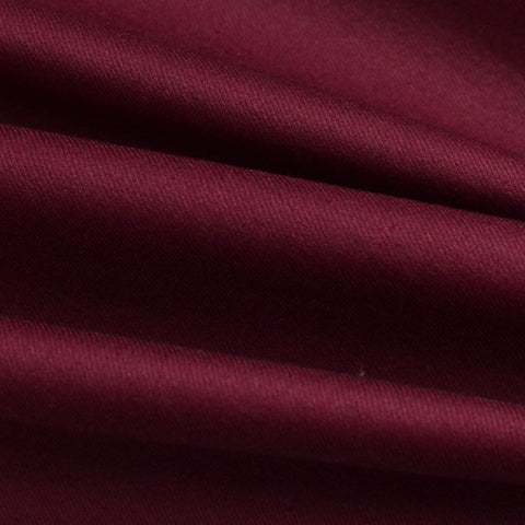 Cotton Polyester Stretch Twill Fabric, 220 gsm, 137 cm — Red