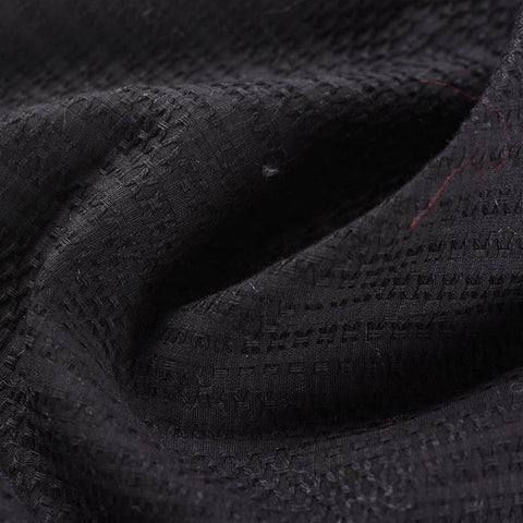 Black Geometric Jacquard, Cotton, 171 gsm