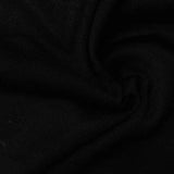 Polyester Stretch Jersey Knit Fabric, 165 gsm, 165 cm — Black — photo 3