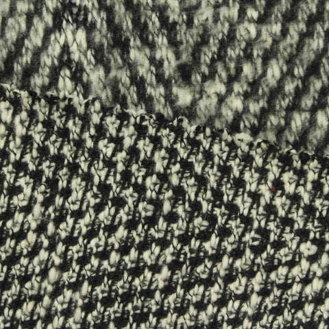 Black Marl Chunky Knit, 235 gsm
