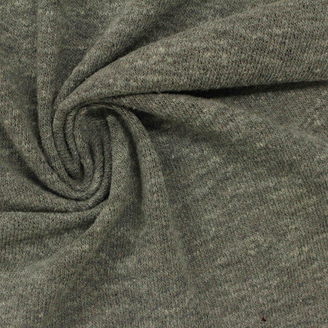 Grey Marl Chunky Knit, Poly-Cotton, 144 gsm