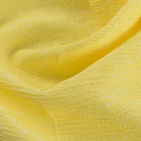 Yellow Marl Jacquard, Polyester, 170 gsm