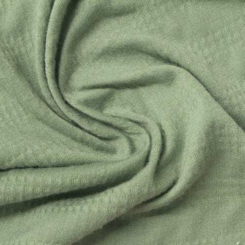 Light Green Horizontal-Band Crepe, Polyester