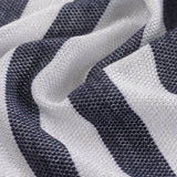 Black Stripe Chunky Knit, Polyester — photo 3