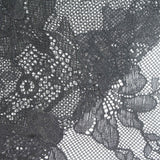 Black Floral Lace, Nylon-Spandex — photo 3