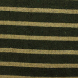Dark Green Stripes Interlock Knit, Poly-Acrylic — photo 3
