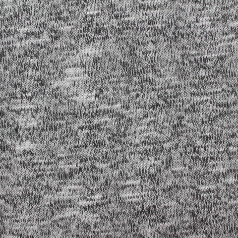 Black Marl Chunky Knit, Viscose-Poly, 226 gsm