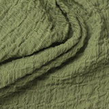 Polyester Stretch Crepe Fabric, 200 gsm, 150 cm — Green — photo 3